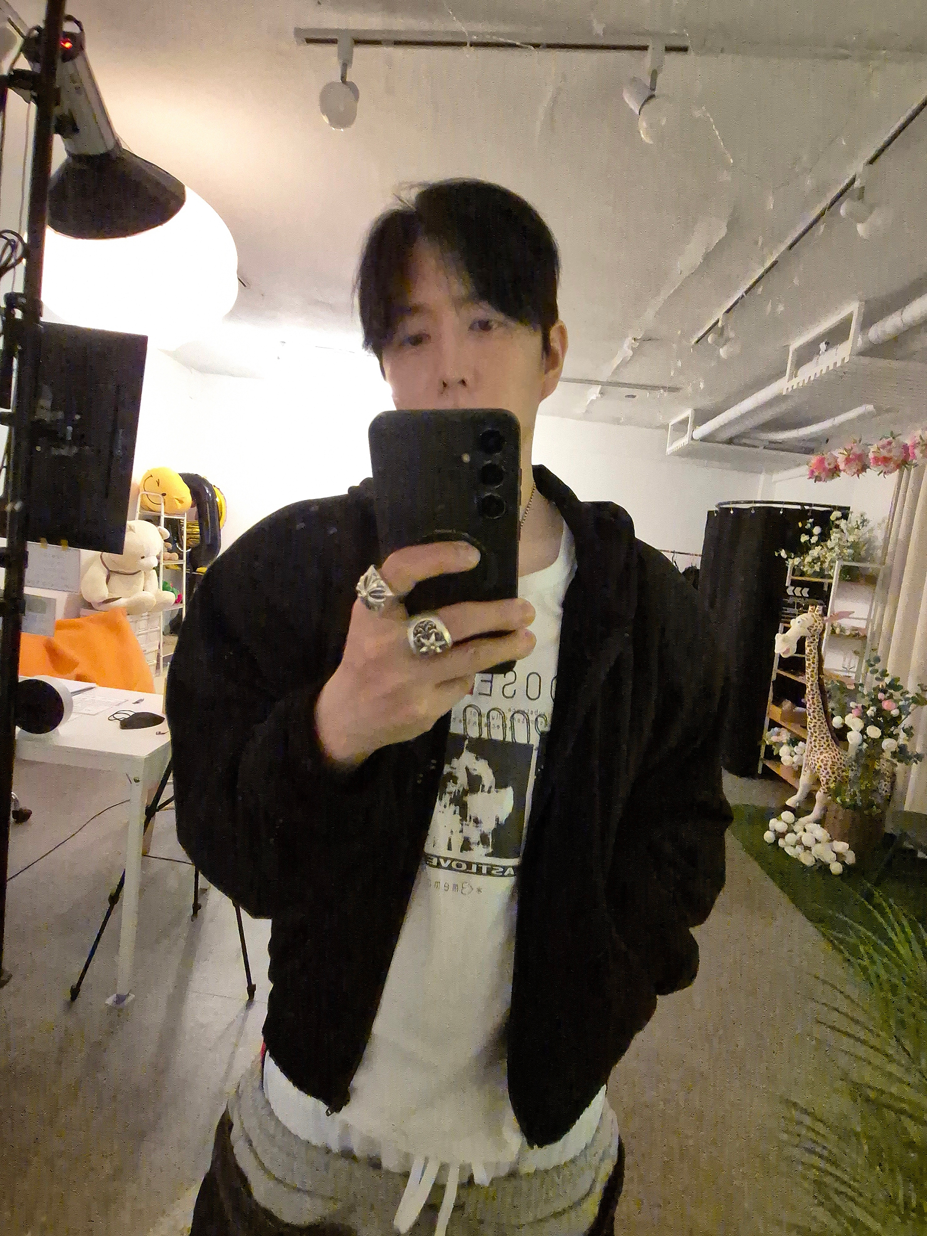 Dr. Martens x Rick Owens Quad Sole Steel Toe Boots Black, Protocol Index Athleisure Zip Hoodie Single Black 착용 스타일 - 2