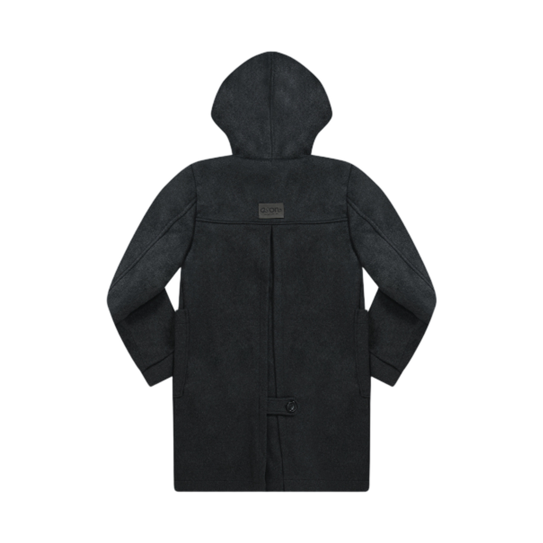 (W) 애즈온 알로 후드 롱 코트 차콜((W) Ason Allo Hoodie Long Coat Charcoal) - 2