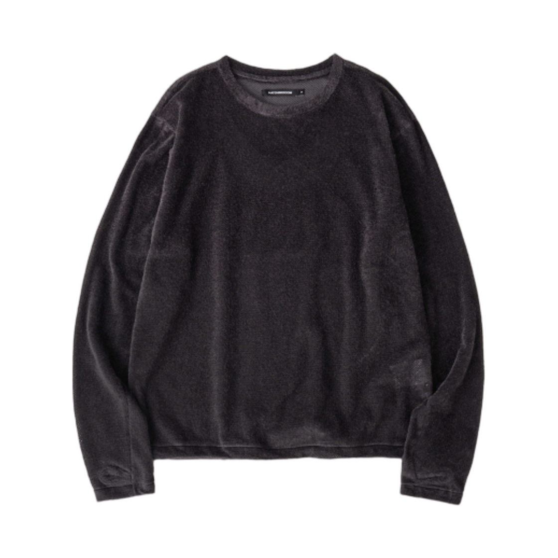 해칭룸 퍼지 메쉬 티셔츠 차콜(Hatchingroom Fuzzy Mesh T-Shirt Charcoal) - 1
