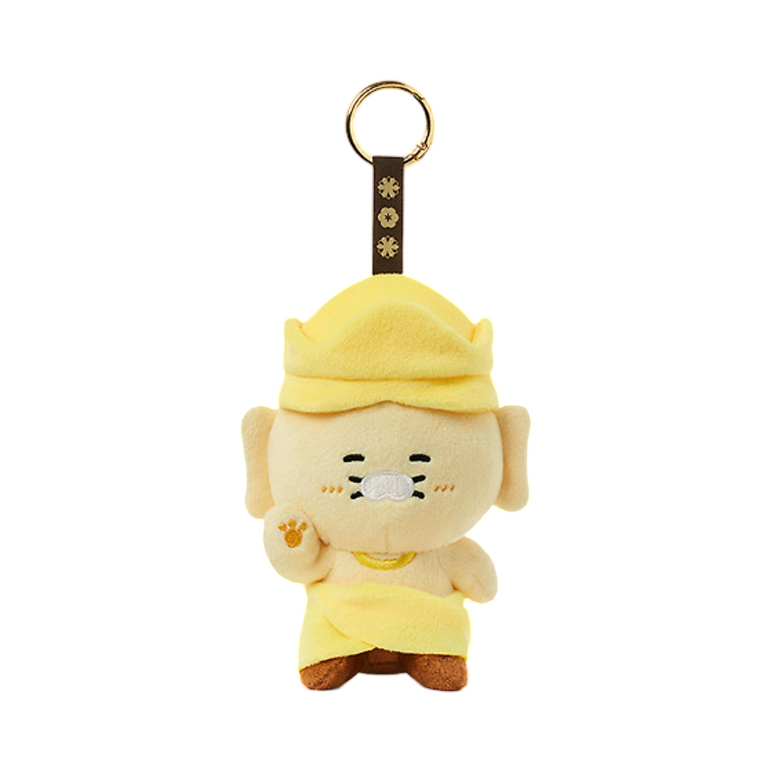 뮷즈 x 카카오 프렌즈 춘식이 반가사유상 인형 키링(MU:DS x Kakao Friends Chunshik Pensive Bodhisattva Plush Keyring)