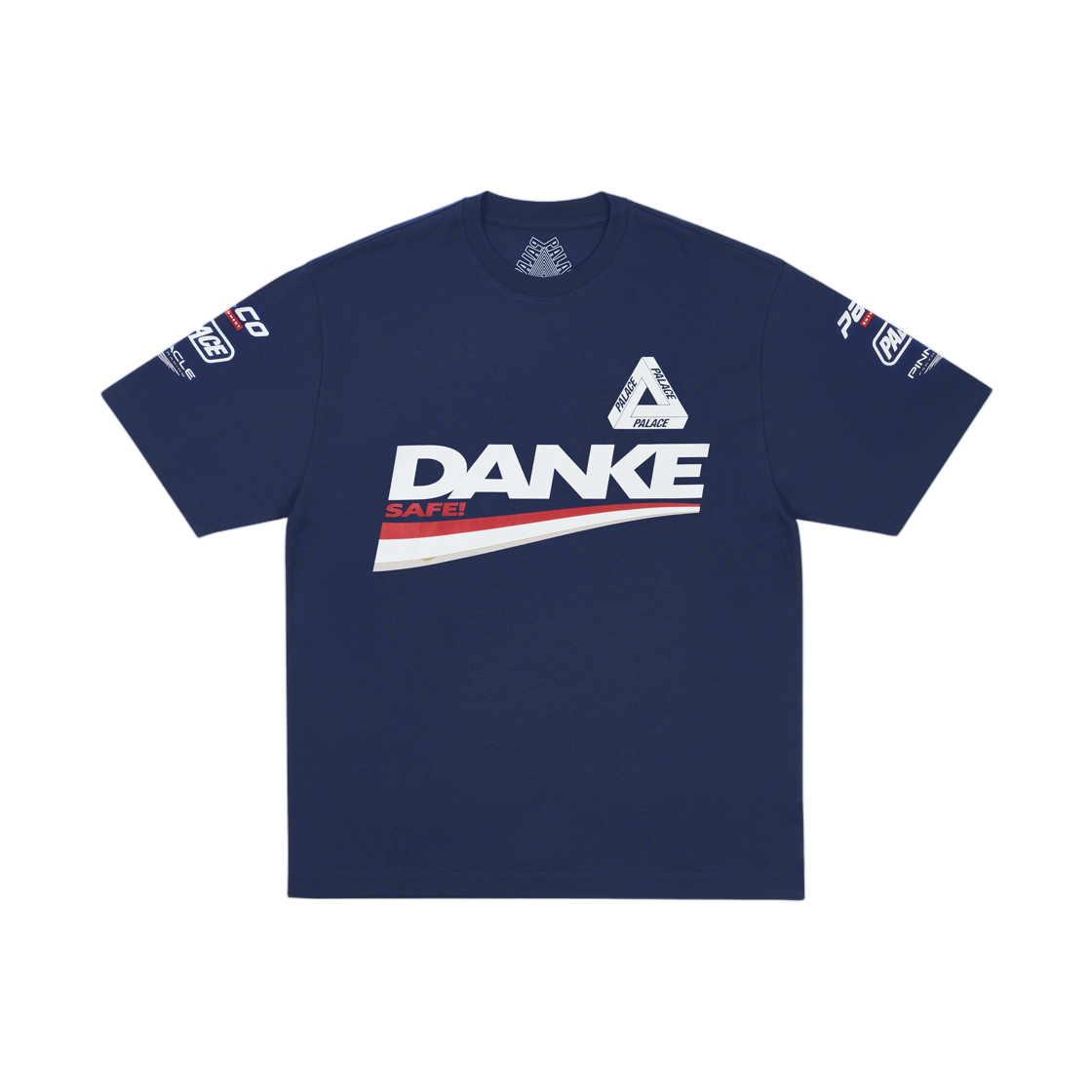 - Palace Danke T-Shirt Navy - 26SS