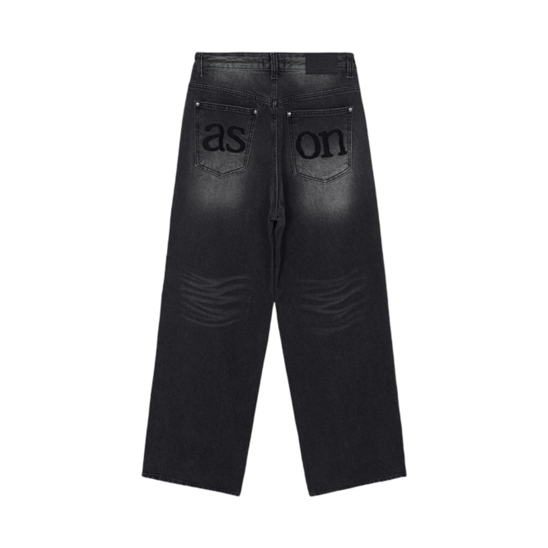 (W) 애즈온 더스크 데님 팬츠 블랙((W) Ason Dusk Denim Pants Black) - 2