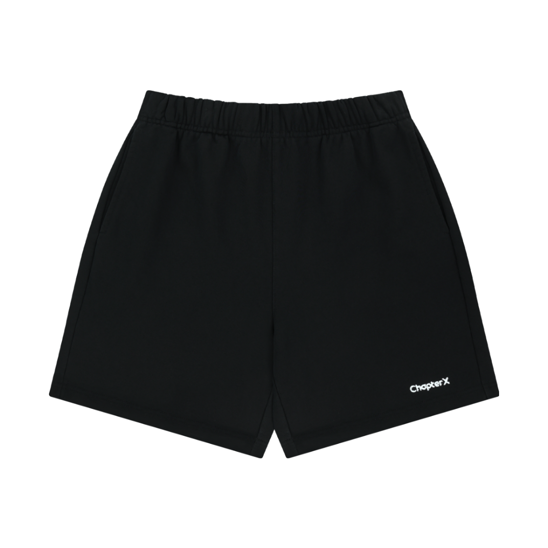 C4007BK Chapter.X Basic Washing Cotton Snug Sweat Shorts Black
