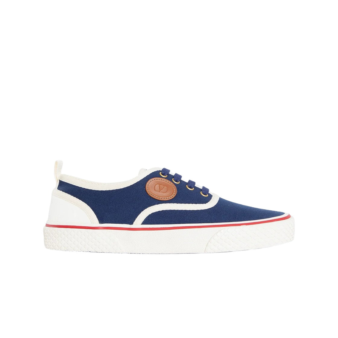 발렌티노 노조크 캔버스 스니커즈 브라이트 인디고 아이보리(Valentino Nojoke Canvas Sneakers Bright Indigo Ivory)