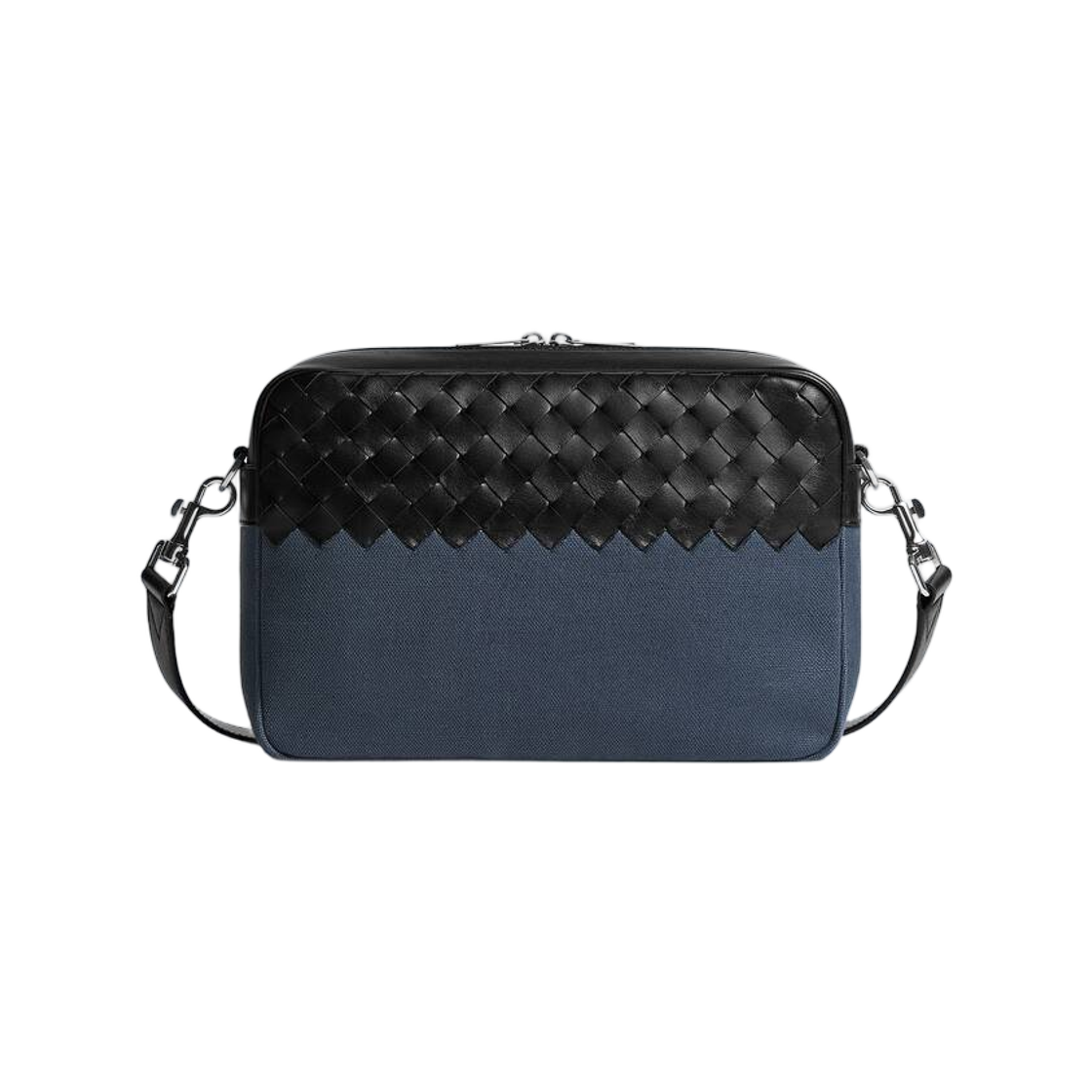 755925V3BOC4367 Bottega Veneta Intrecciato Camera Bag Midnight Black