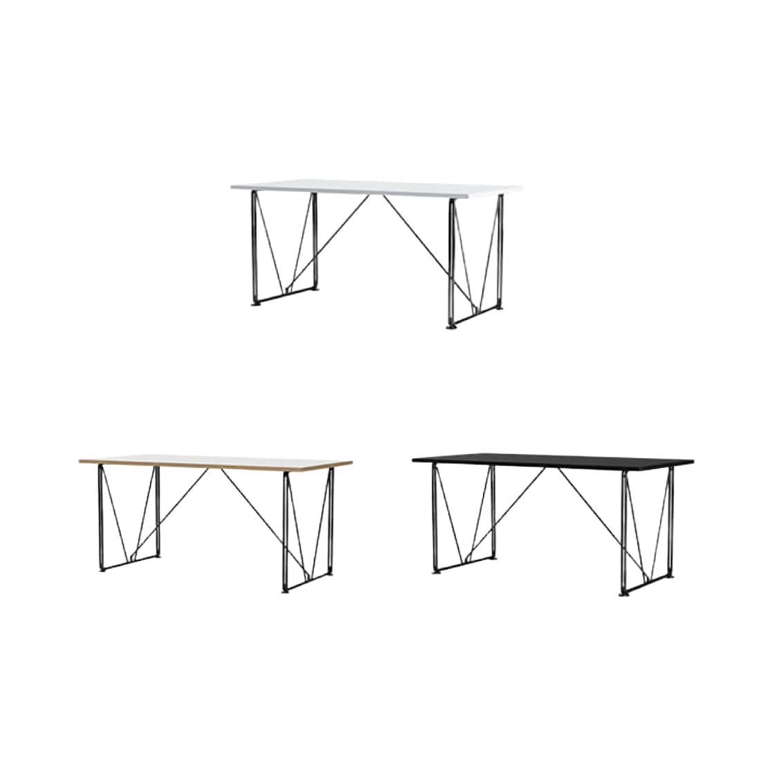 이노메싸 아워 브이 테이블 블랙 베이스(INNOMETSA Our V Table Black Base)