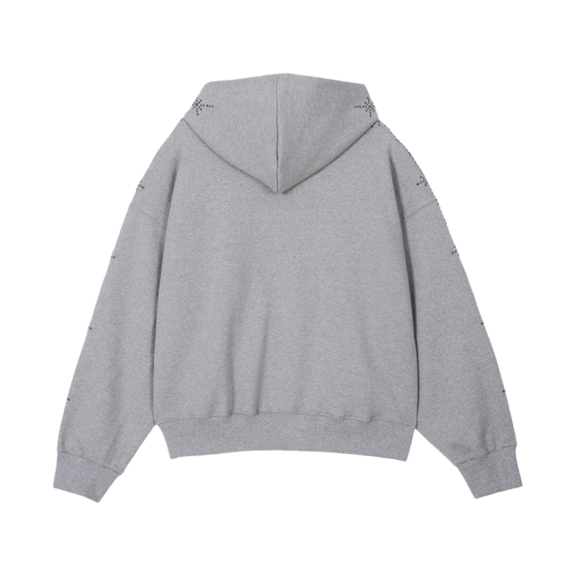 분트 스터드 라인 후드집업 그레이(VOONT Stud Line Hood Zip-Up (GRAY)) - 2