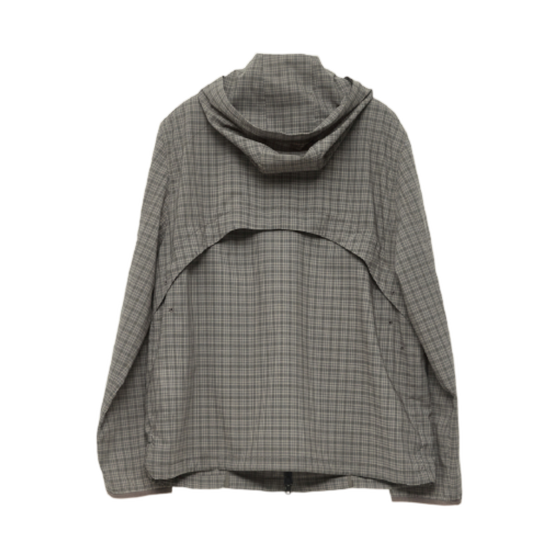 해칭룸 벤티드 윈드브레이커 울 체크 올리브(Hatchingroom Vented Windbreaker Wool Check Olive) - 2