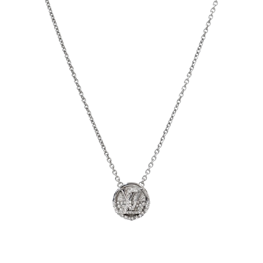 IT95HNNKP7AE Louis Vuitton LTOV Silver Necklace A-B56282