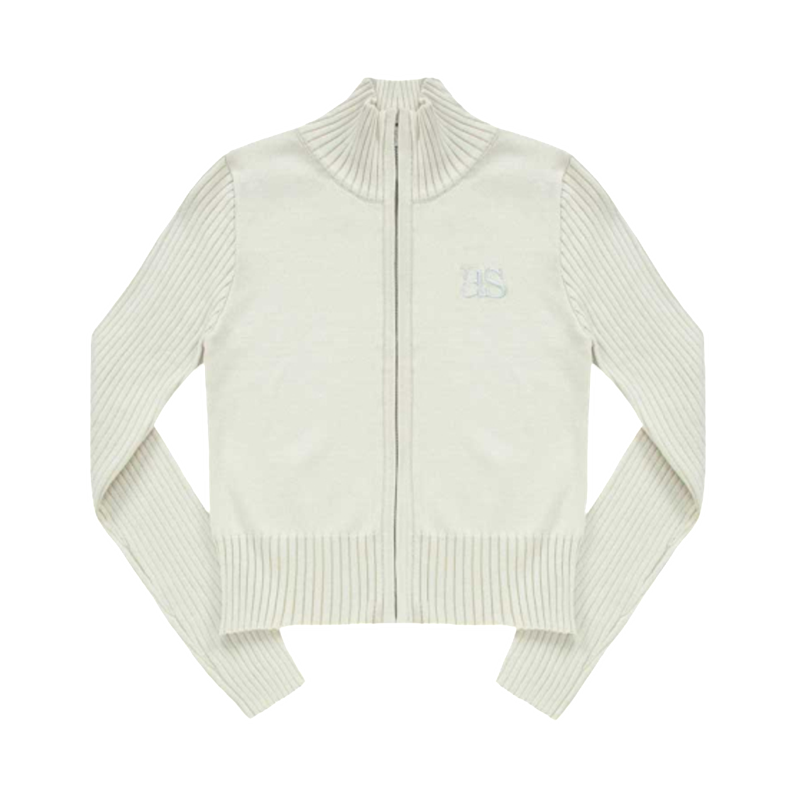 (W) 애즈온 마론 니트 집업 베이지((W) Ason Maron Knit Zip Up Beige)