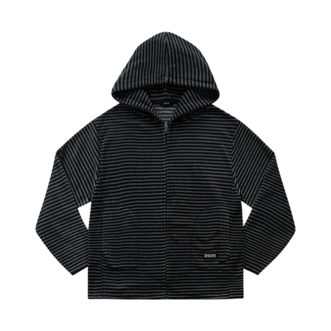 (W) 애즈온 도리스 플리스 집업 블랙((W) Ason Doris Fleece Zip Up Black)