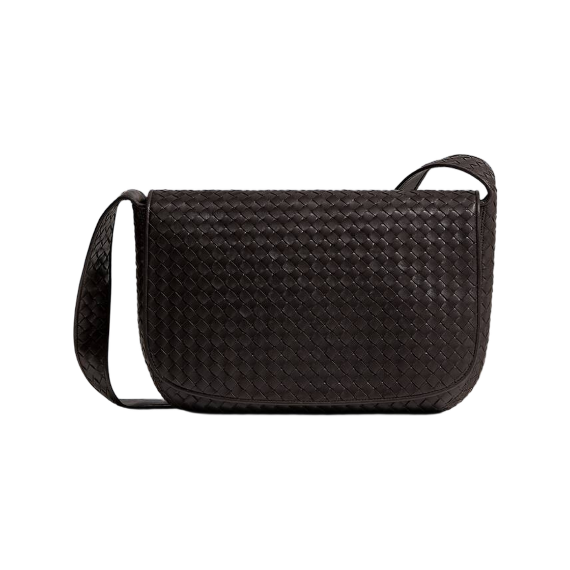 876350V5KD02008 Bottega Veneta Veneto Large Messenger Espresso