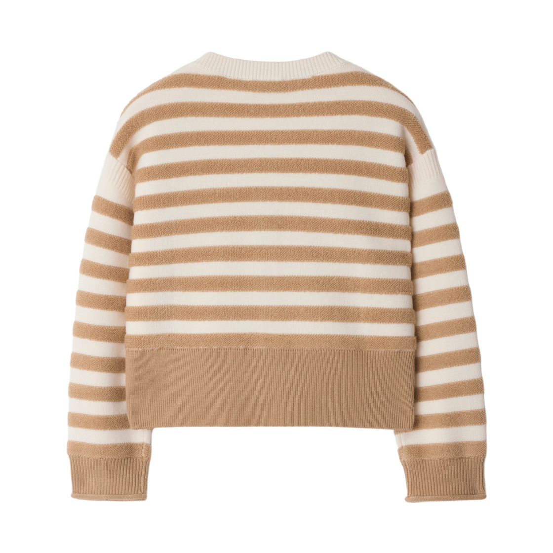 (키즈) 버버리 스트라이프 울 가디건 샌드 베이지((Kids) Burberry Striped Wool Cardigan Sand Beige) - 2
