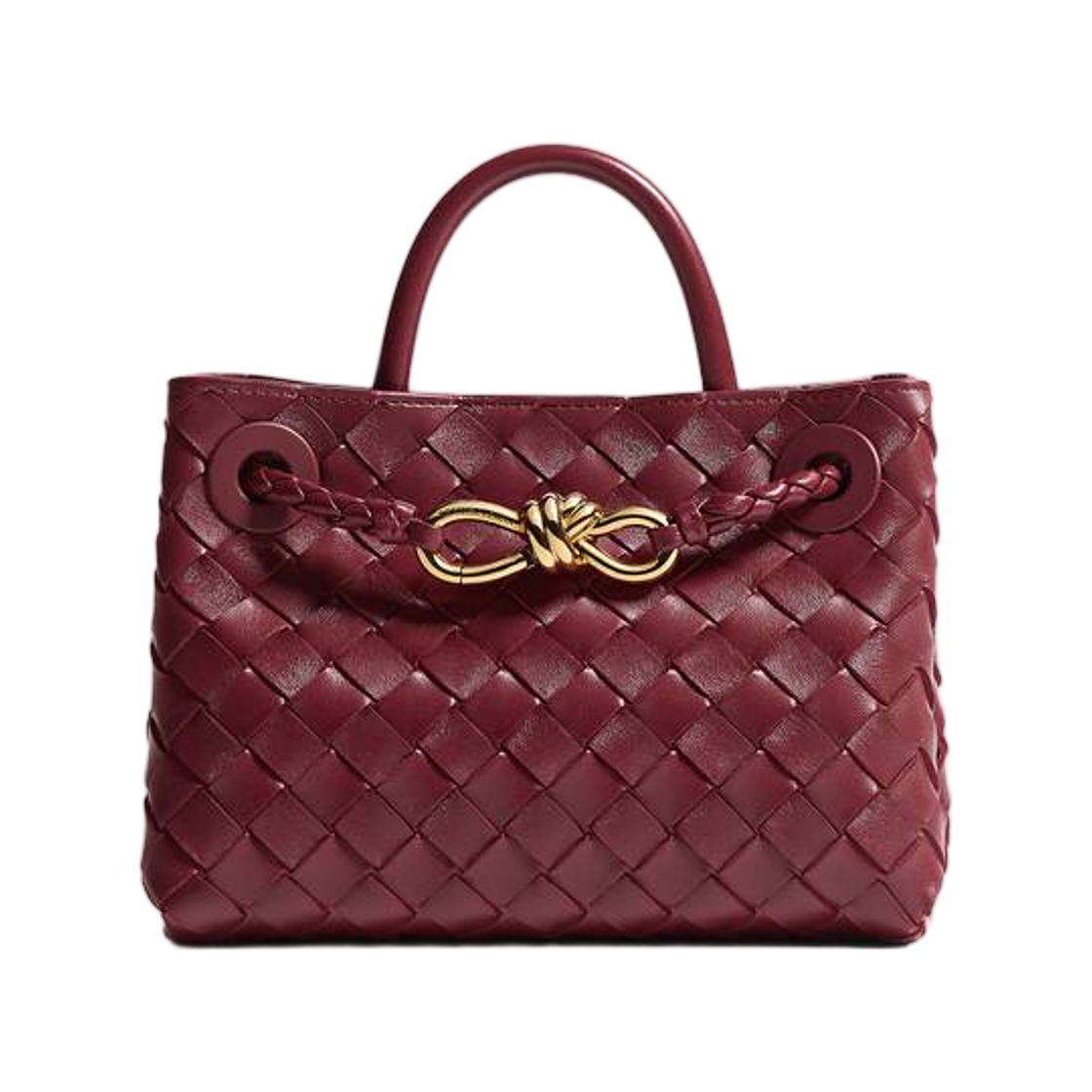 874957VCPP16551 Bottega Veneta Mini Andiamo Lava Red