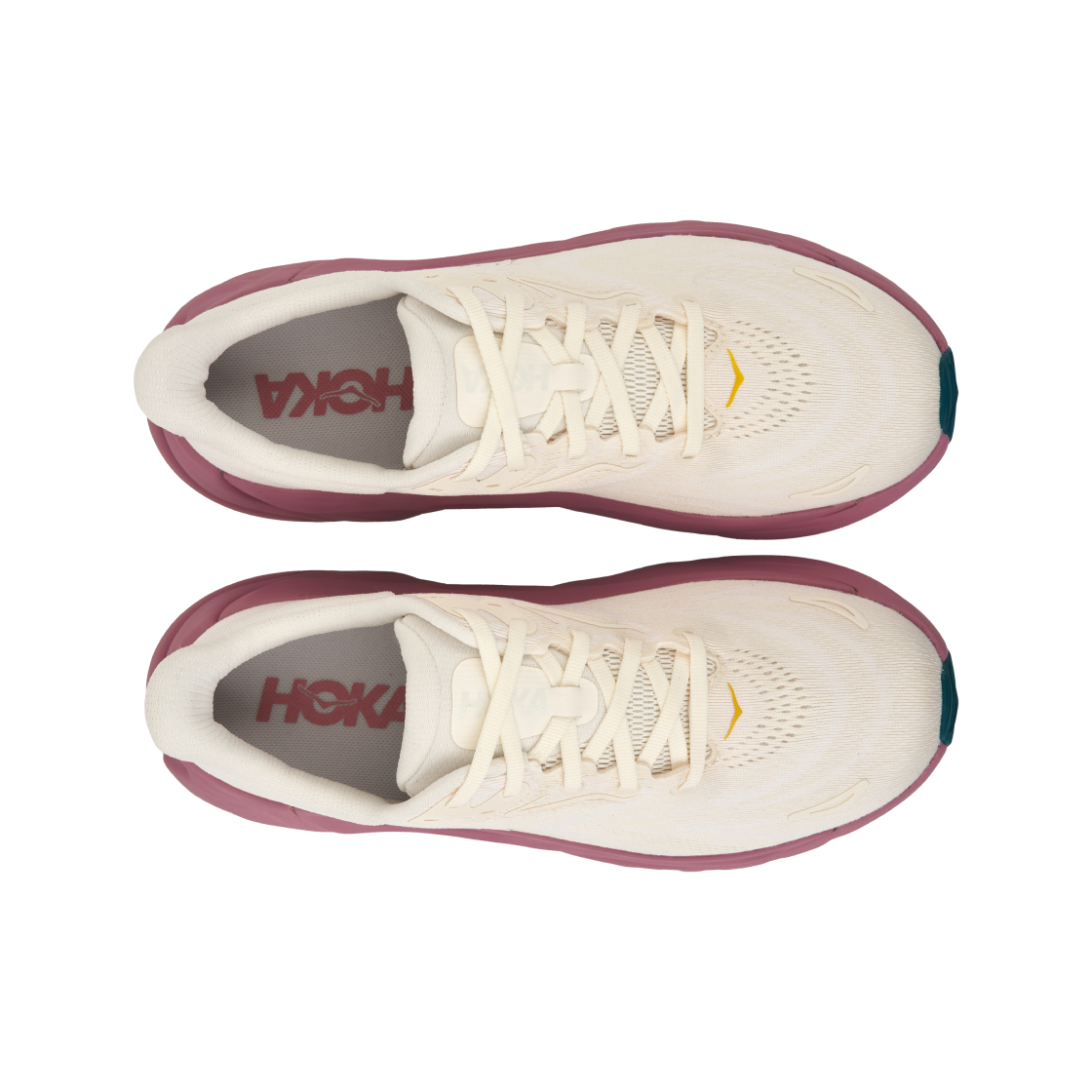 (W) 호카 아라히 8 앨러배스터 링곤베리 - 레귤러((W) Hoka Arahi 8 Alabaster Lingonberry - Regular) - 5