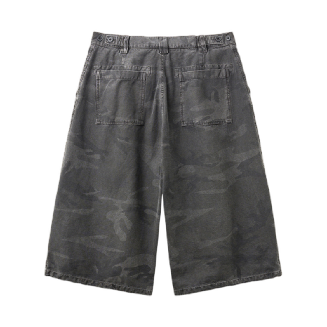 해칭룸 스노우 쇼츠 오버 다이드 카모 차콜(Hatchingroom Snow Shorts Over Dyed Camo Charcoal) - 2