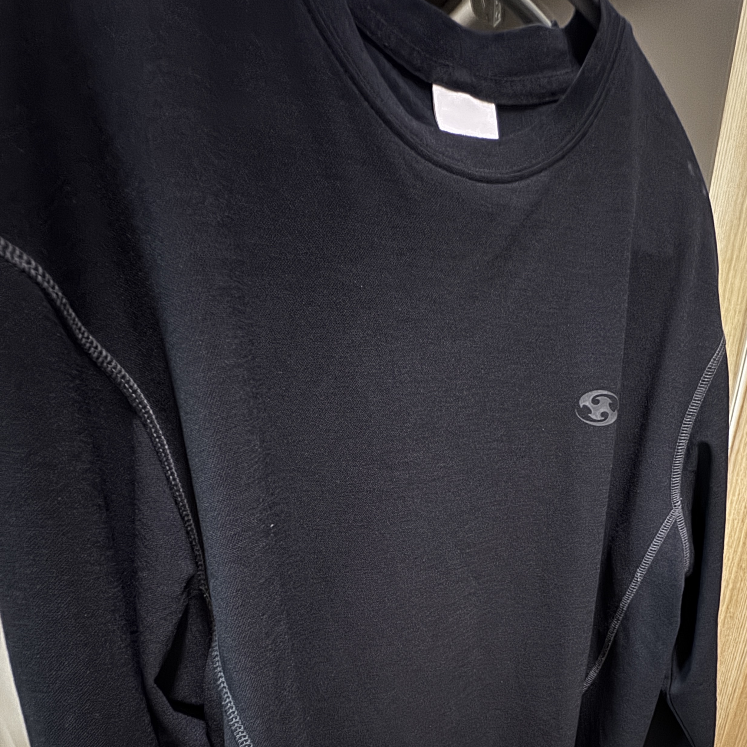Sansan Gear Stitch Long Sleeves Black - 23FW 착용 스타일