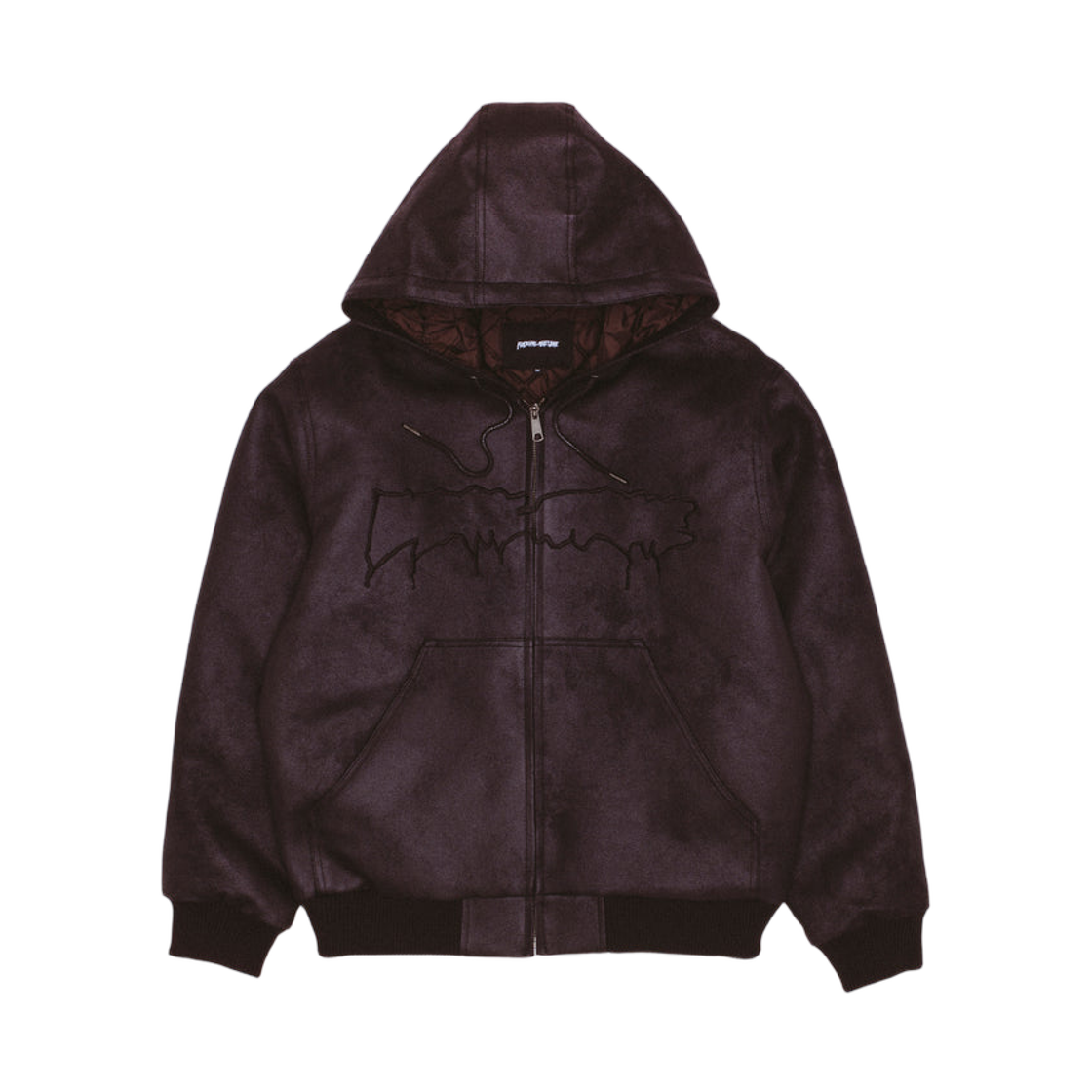 퍼킹 어썸 포 레더 후드 자켓 블랙(Fucking Awesome Faux Leather Hooded Jacket Black) - 1