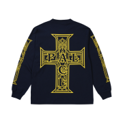 Palace Y So Cross Longsleeve Navy - 26SS