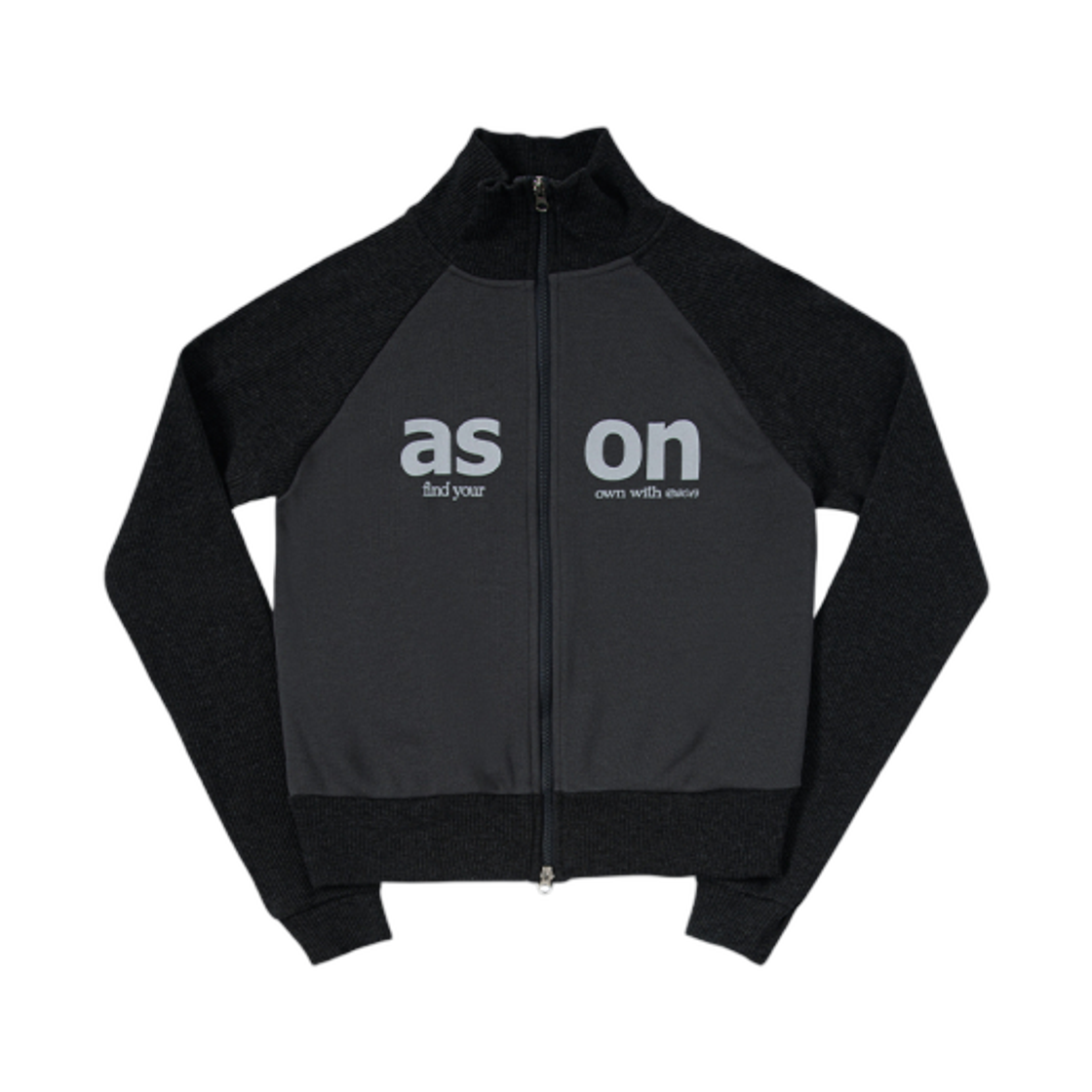 (W) 애즈온 솔트 집업 차콜((W) Ason Salt Zip Up Charcoal)
