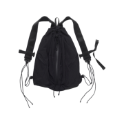 Hatchingroom String Backpack Nylon Black