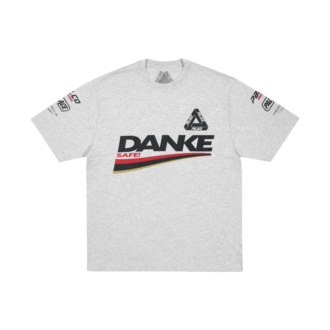 - Palace Danke T-Shirt Grey Marl - 26SS