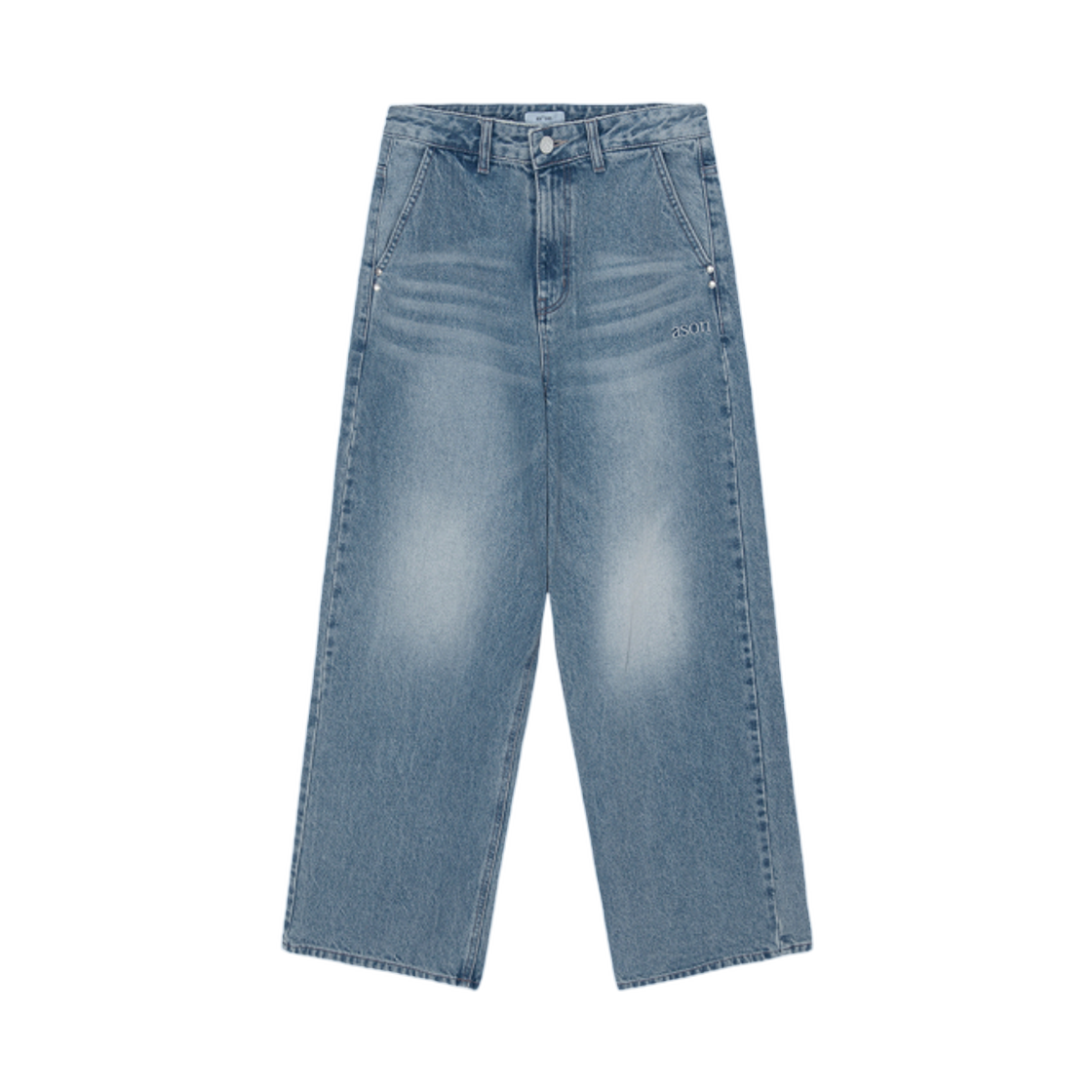 (W) 애즈온 더스크 데님 팬츠 라이트 블루((W) Ason Dusk Denim Pants Light Blue)