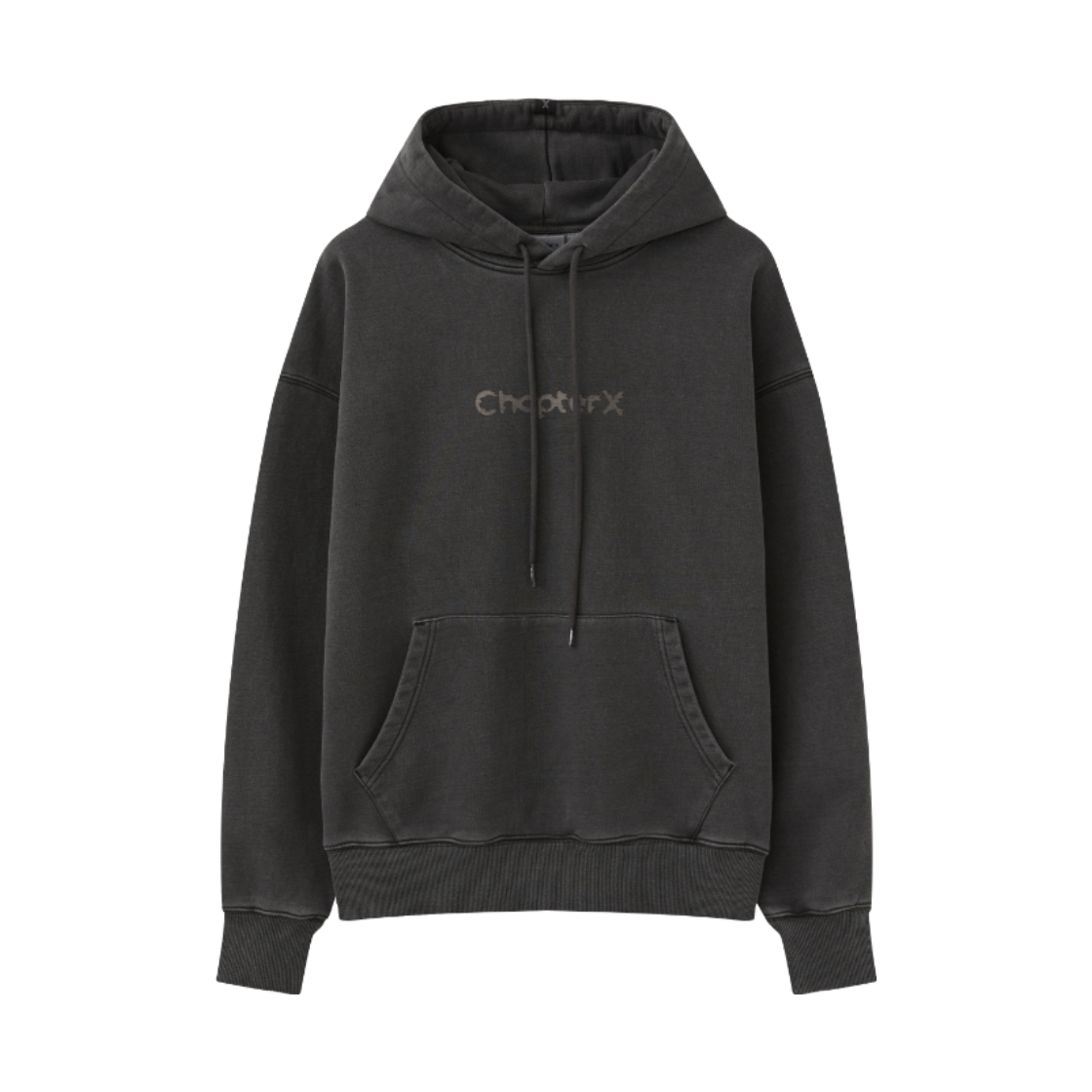 챕터엑스 피그먼트 CP 에어홀 후디 차콜(Chapter.X Pigment CP Air Hole Hoodie Charcoal) - 1