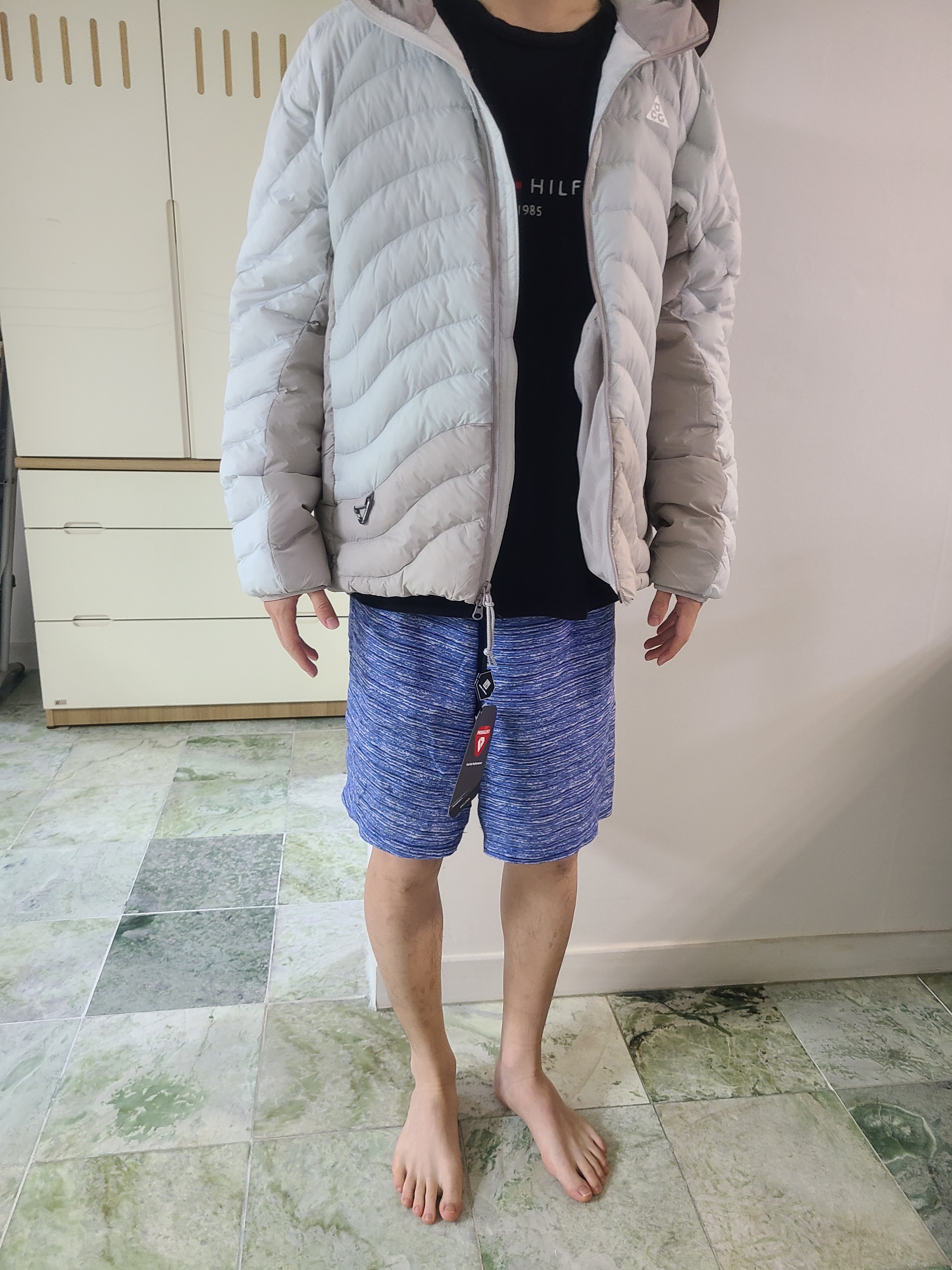 Nike ACG Lava Flow Therma-Fit ADV Jacket Photon Dust Grey Fog - Asia 착용 스타일