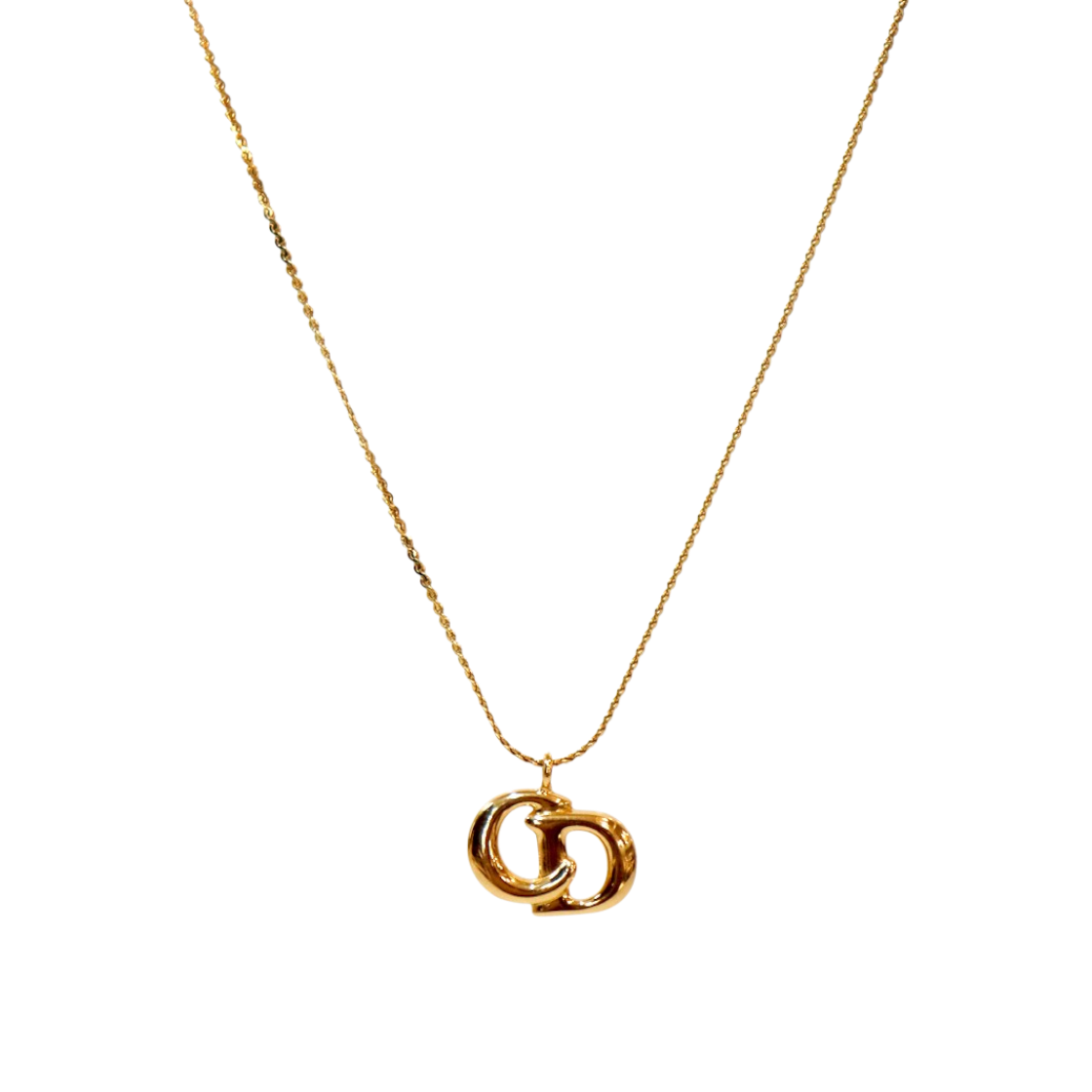 ITBWKDDLC4TN Dior CD Gold Necklace A-B54374