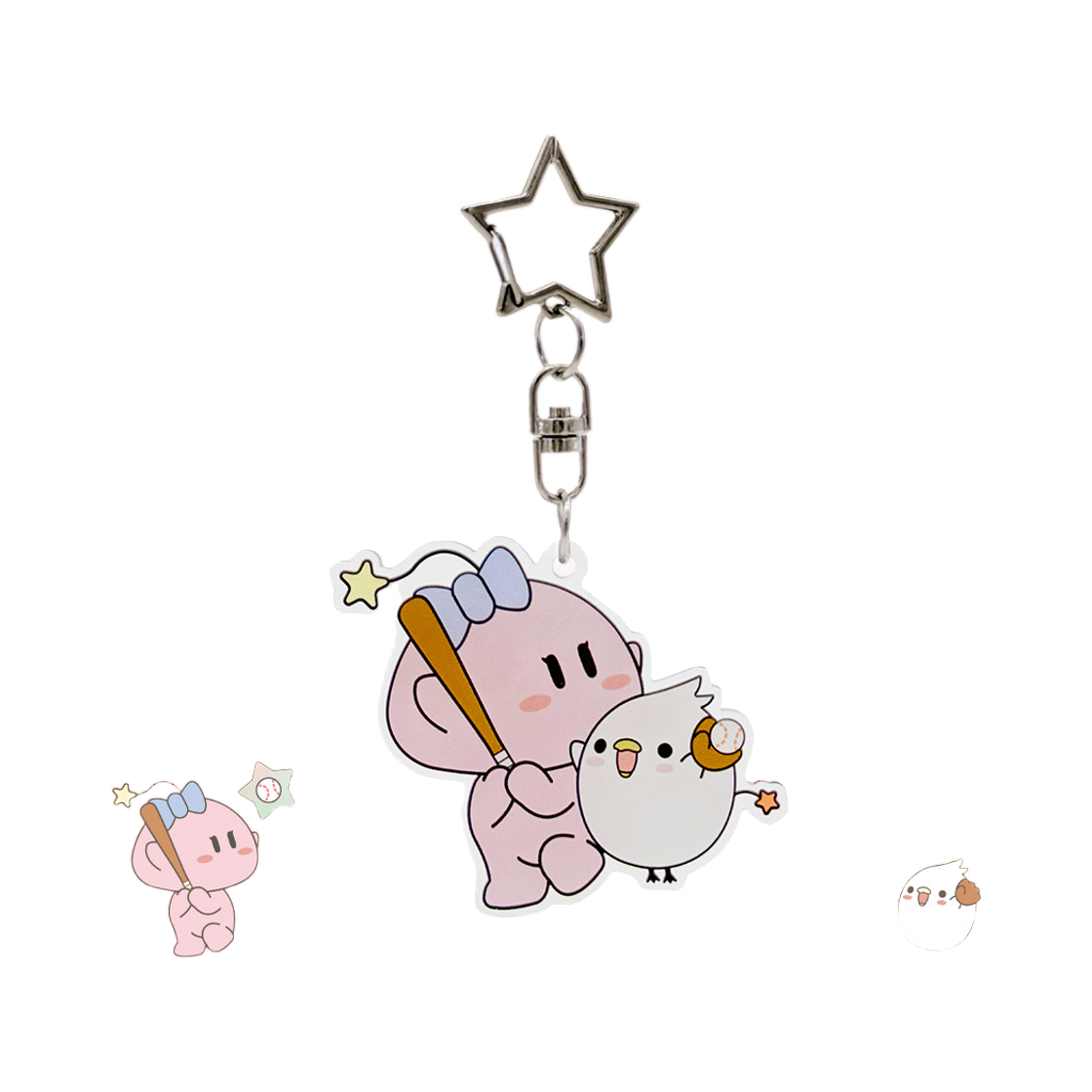 한화 이글스 x 꿈순이 아크릴 키링 버전. 2(Hanwha Eagles x KKUMSUNI Acrylic Keyring Ver.2)