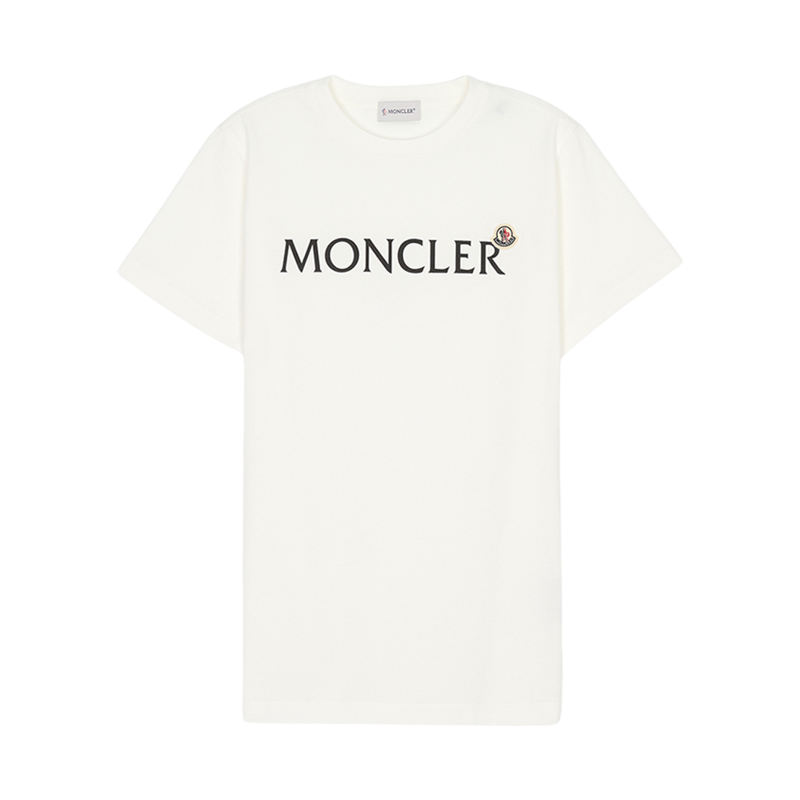L1-954-8C00010-89AFV-034 (Kids) Moncler Logo Cotton T-Shirt White - 26SS