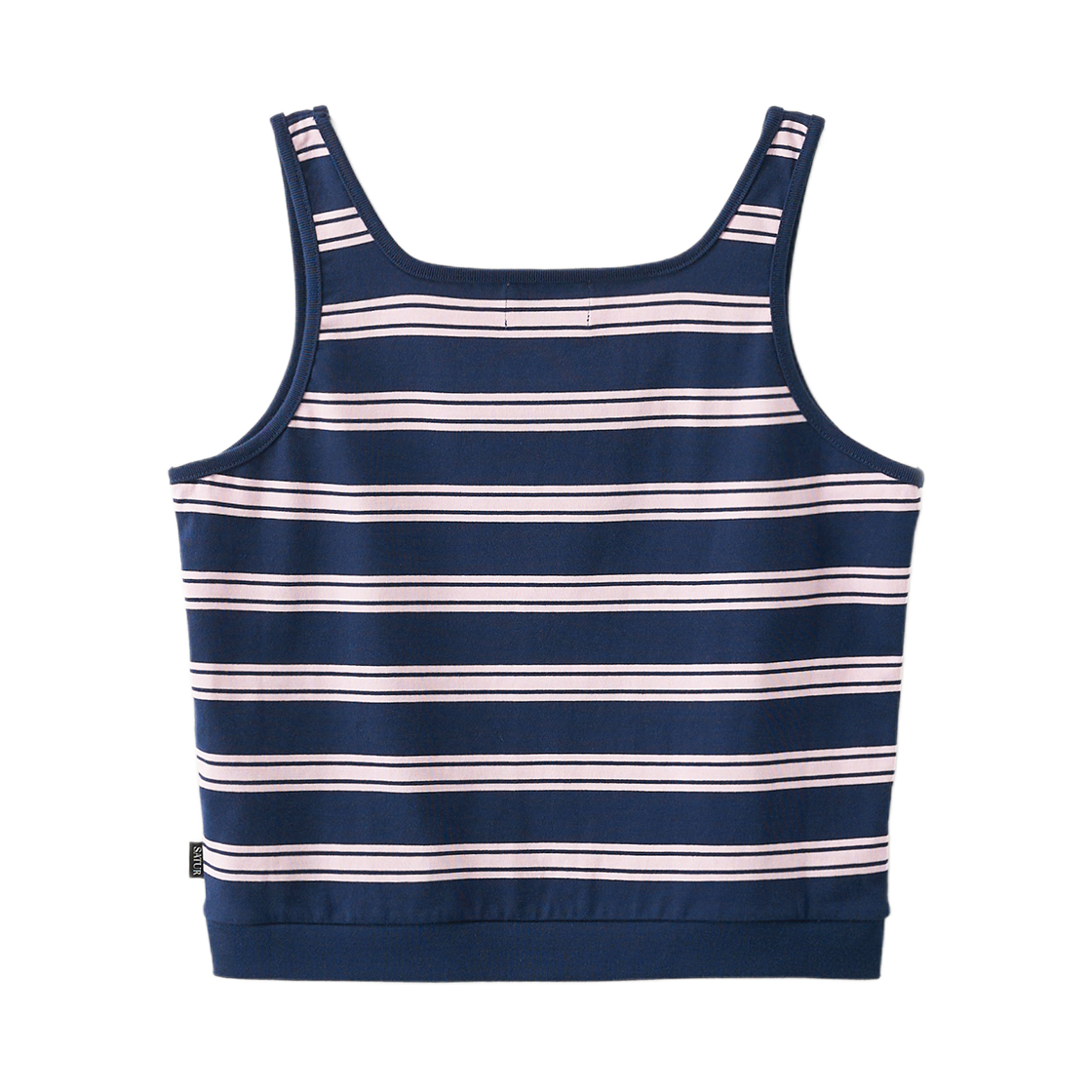 세터 우먼 스퀘어넥 스트라이프 슬리브리스 핑크(SATUR W Square Neck Stripe Sleeveless Pink) - 2