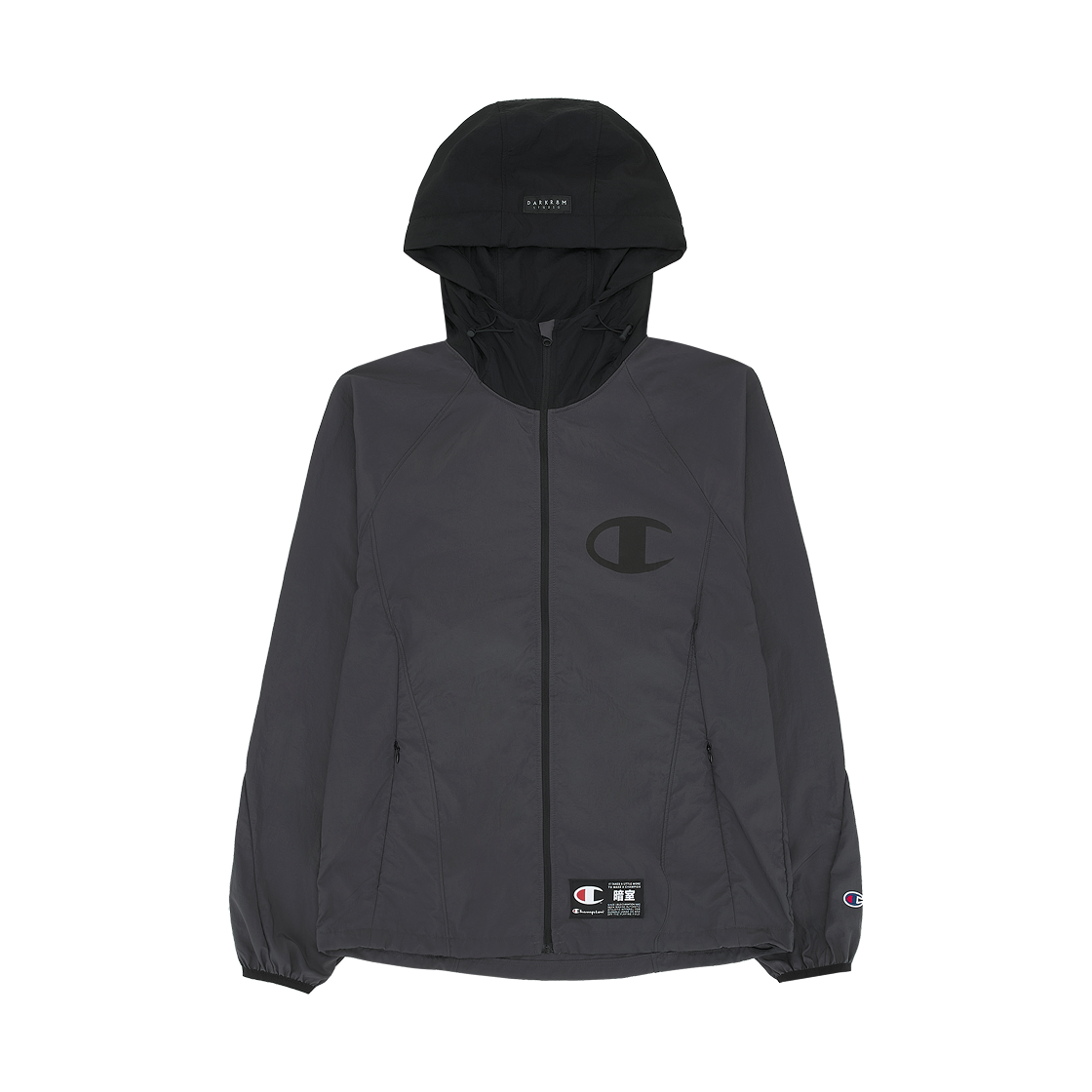 챔피온 x 다크룸 스튜디오 시어 윈드브레이커 자켓 차콜(Champion x Darkr8m Studio Sheer Windbreaker Jacket Charcoal)