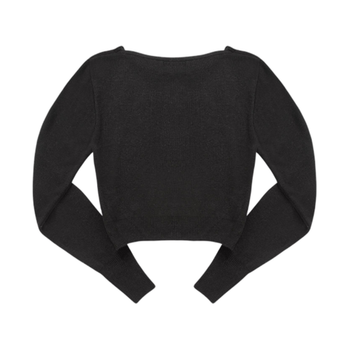 (W) 애즈온 보트넥 니트 블랙((W) Ason Boat Neck Knit Black) - 2