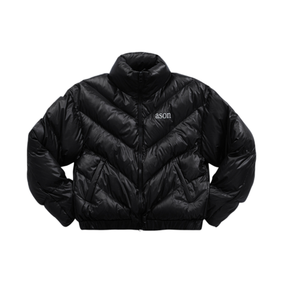 (W) 애즈온 베티 퍼퍼 자켓 블랙((W) Ason Betty Puffer Jacket Black)