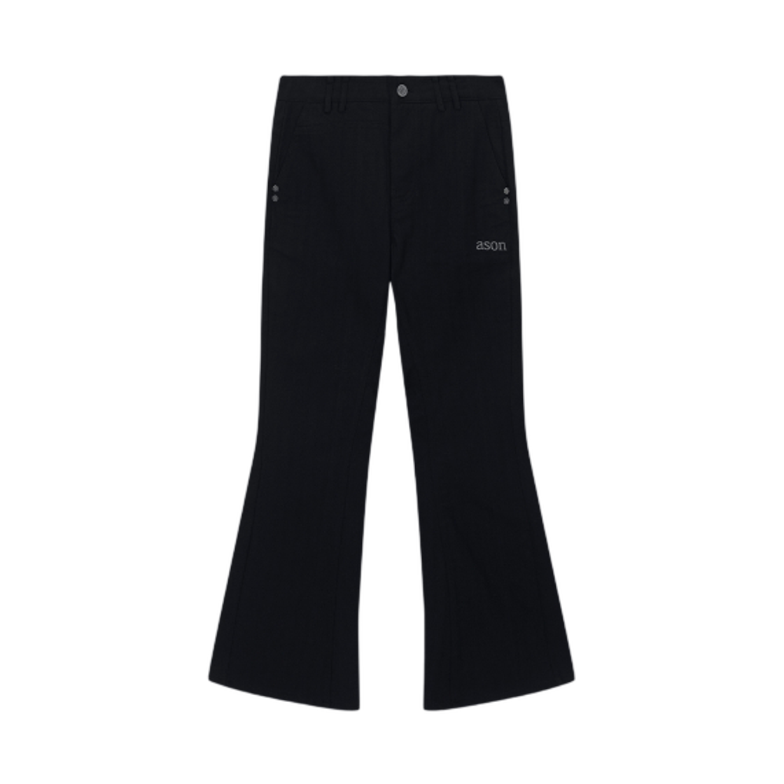 (W) 애즈온 티나 트윌 팬츠 블랙((W) Ason Tina Twill Pants Black) - 1
