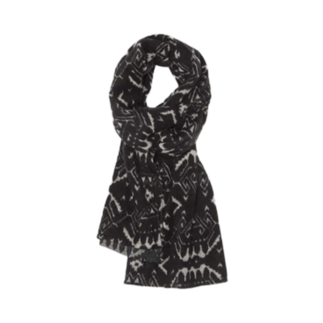 해칭룸 플리스 자카드 머플러 블랙(Hatchingroom Fleece Jacquard Muffler Black)