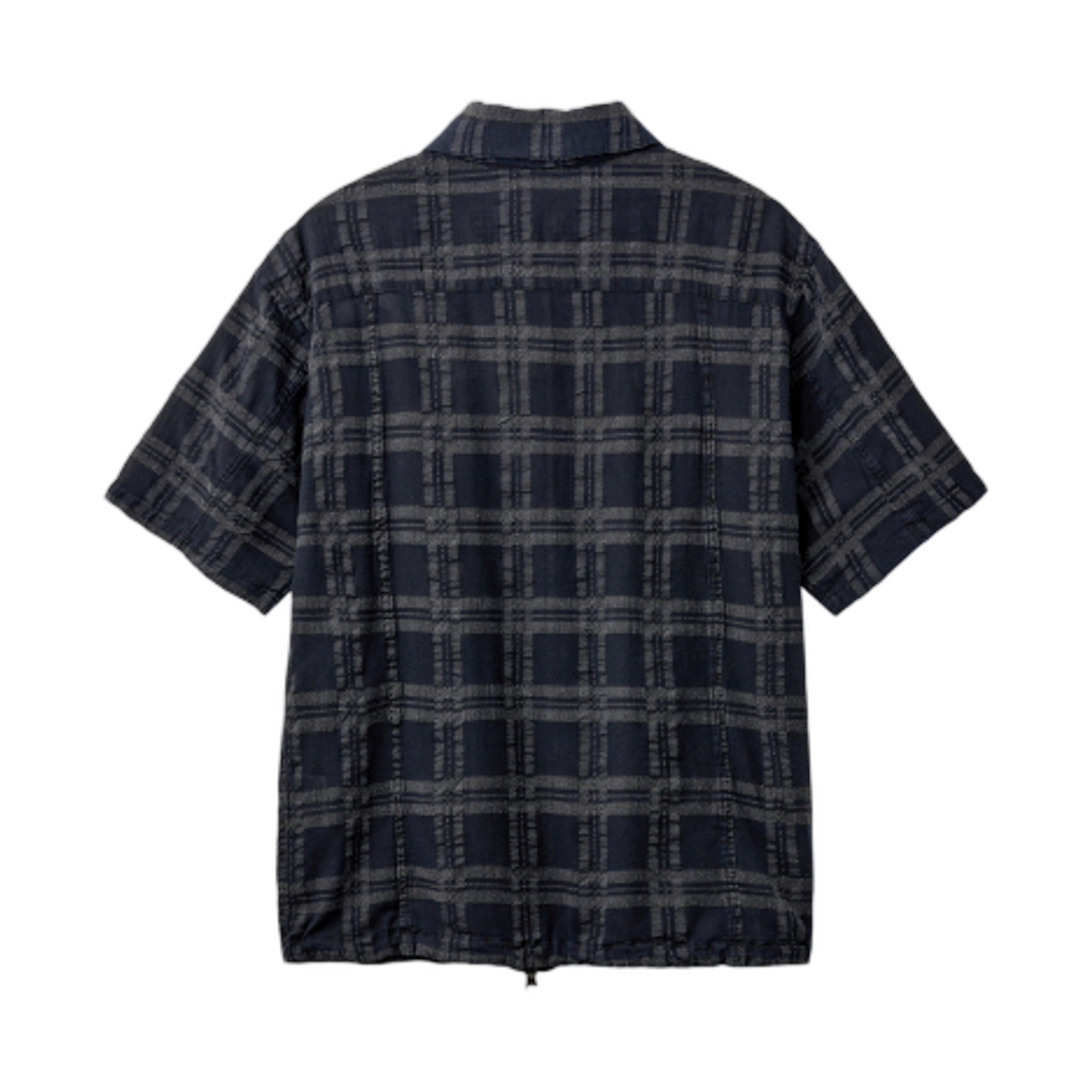 해칭룸 셔켓 오버 다이드 체크 다크 네이비(Hatchingroom Shirket Over Dyed Check Dark Navy) - 2