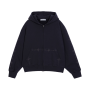 VOONT Stud Line Hood Zip-Up (BLACK)