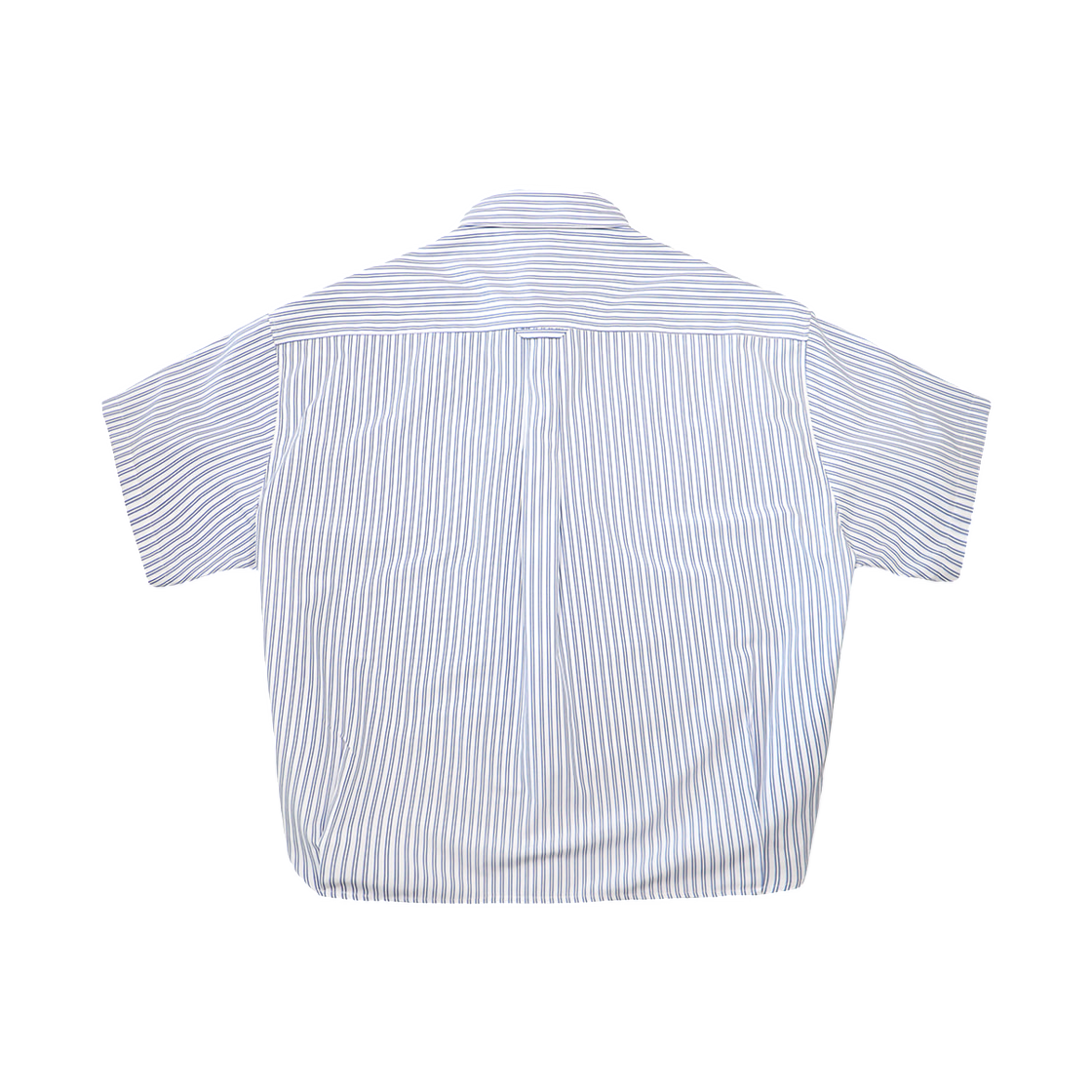카미엔 박스 스트라이프 하프 셔츠 블루(Kamien Box Stripe Half Shirt Blue) - 2