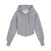 VOONT Jenny Corset Hood Zip-Up (GRAY)