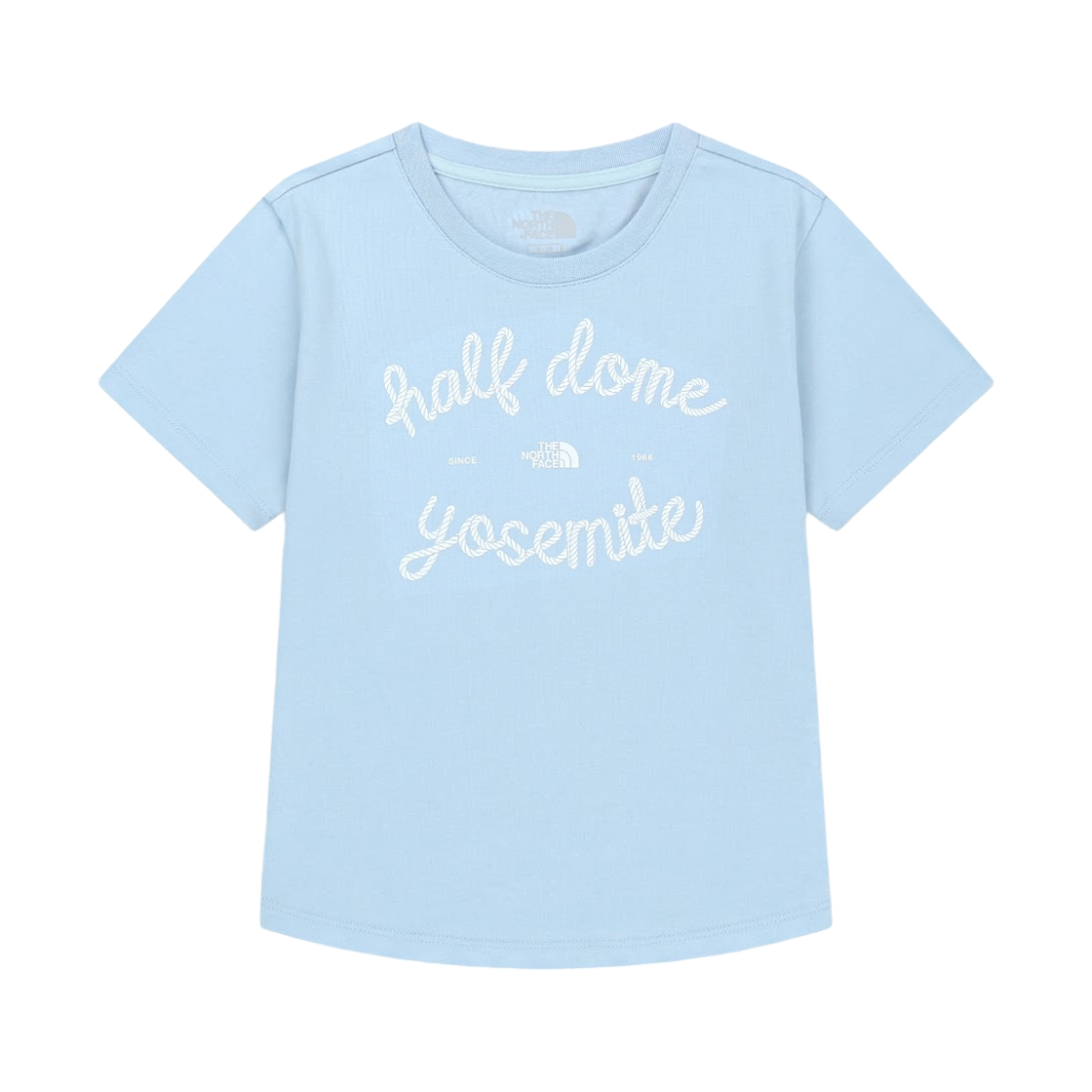 NT7US31L (W) The North Face White Label Half Dome S/S R/T-Shirt Light Blue - 26SS