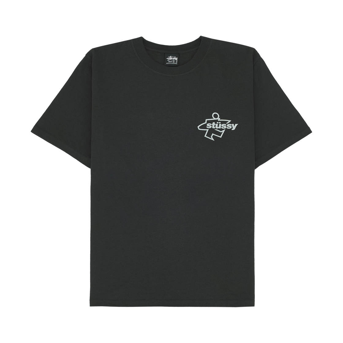 스투시 서프 사이즈 피그먼트 다이드 티셔츠 페이디드 블랙(Stussy Surf Size Pigment Dyed T-Shirt Faded Black) - 2