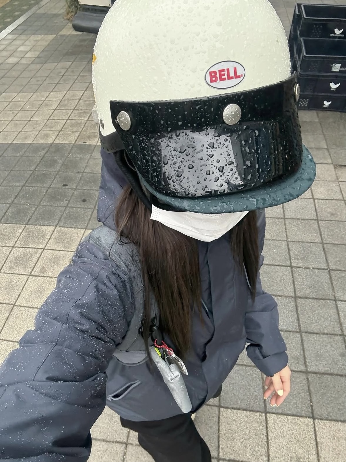 [더블적립] sunlovetour PERTEX® 3L Glen Shell Jacket Navy 착용 스타일