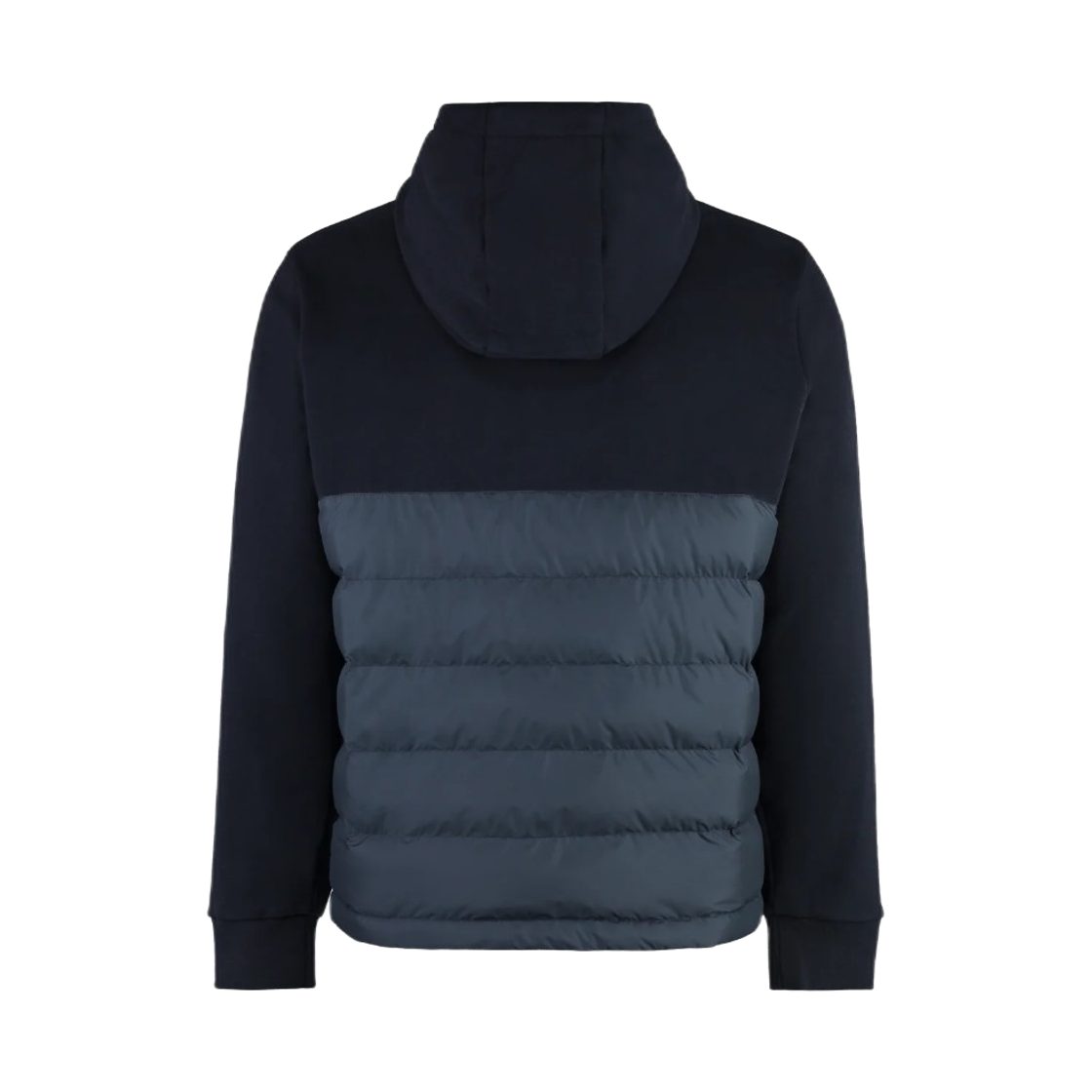몽클레르 로고 자수 패딩 후드 네이비 블루 - 24SS(Moncler Logo Embroidered Padded Hoodie Navy Blue - 24SS) - 2