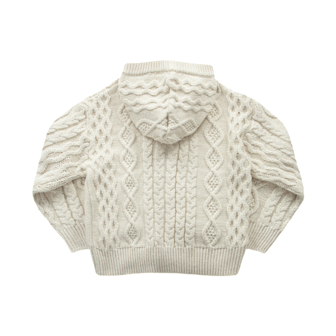 (W) 애즈온 엘로 트위스트 후드 가디건 아이보리((W) Ason Elo Twisted Hoodie Cardigan Ivory) - 2