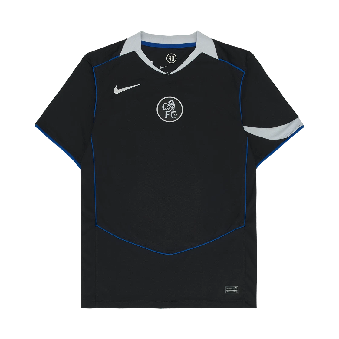 Nike Nike Chelsea FC 2025/26 Stadium 3rd Dri-Fit Total 90 Replica Jersey Black Field Silver Game Royal (Non Marking Ver.) · S