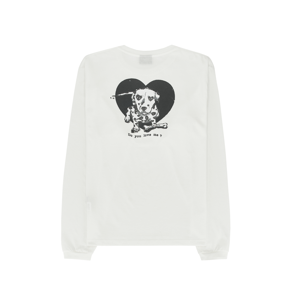 PHSCONMD01 WHITE_PUPPY LONG SLEEVE
