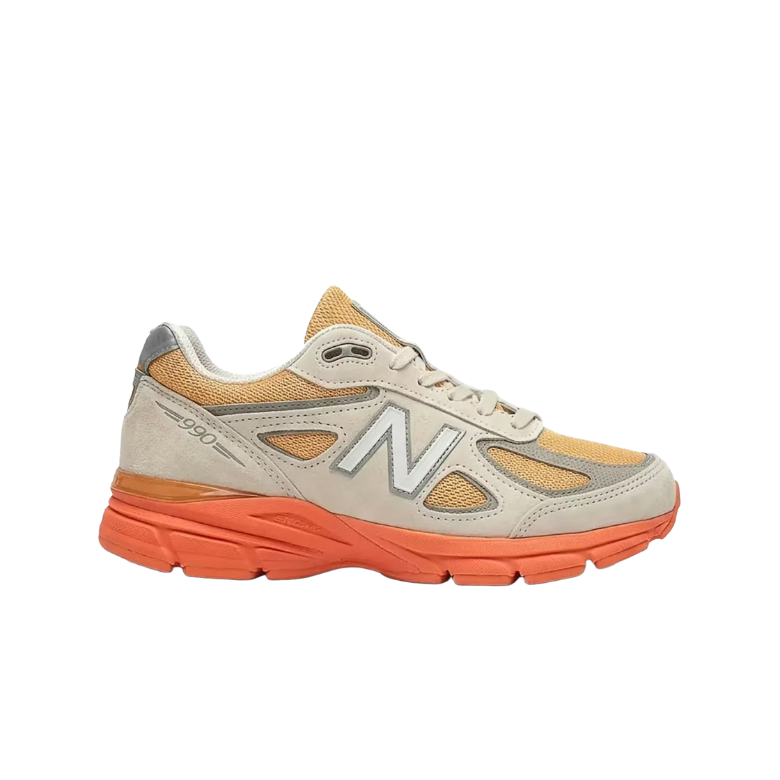 U990MO4 New Balance 990v4 Made in USA Moonbeam Tangerine Heat